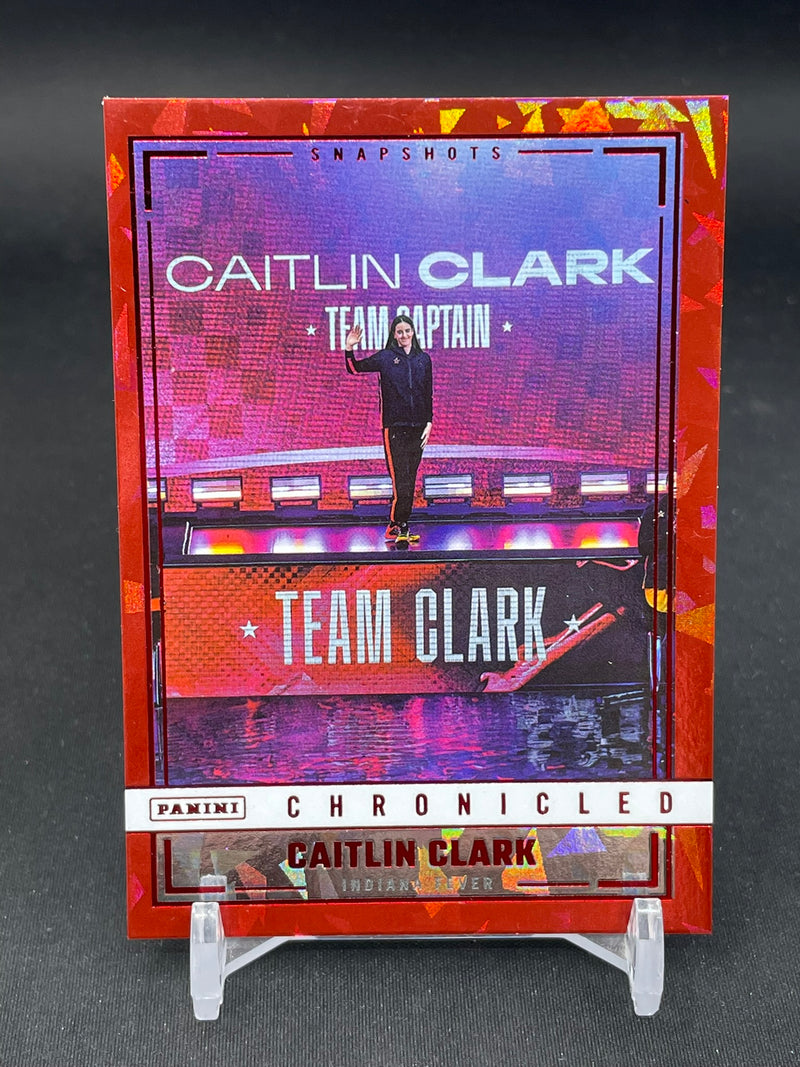 2025 PANINI CAITLIN CLARK CHRONICLED - RED ICE - SNAPSHOTS - C. CLARK -