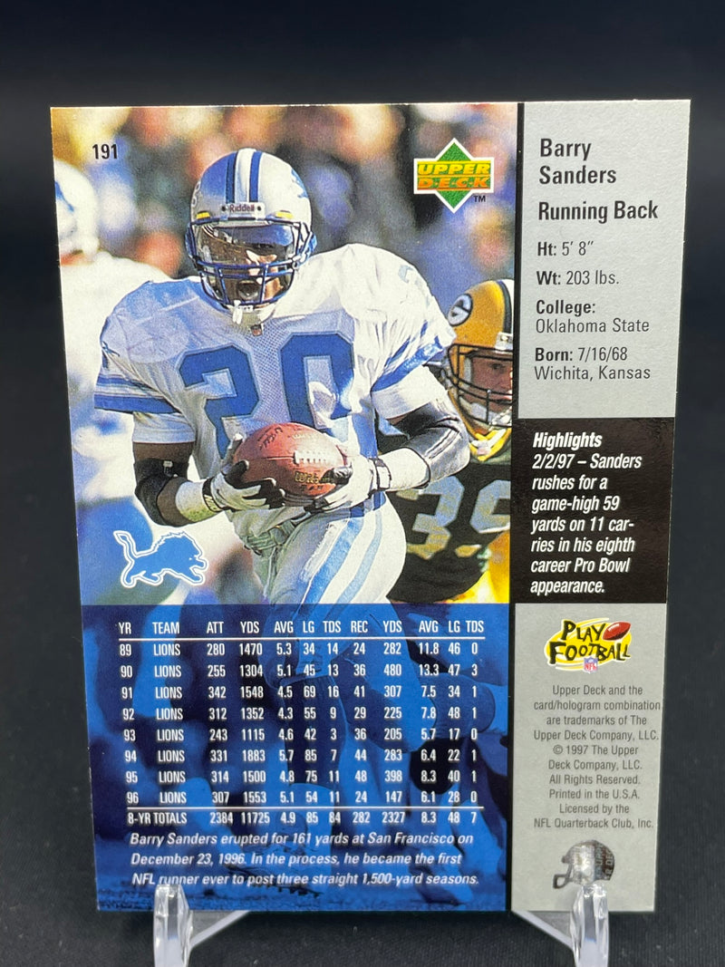 1997 UPPER DECK - B. SANDERS -