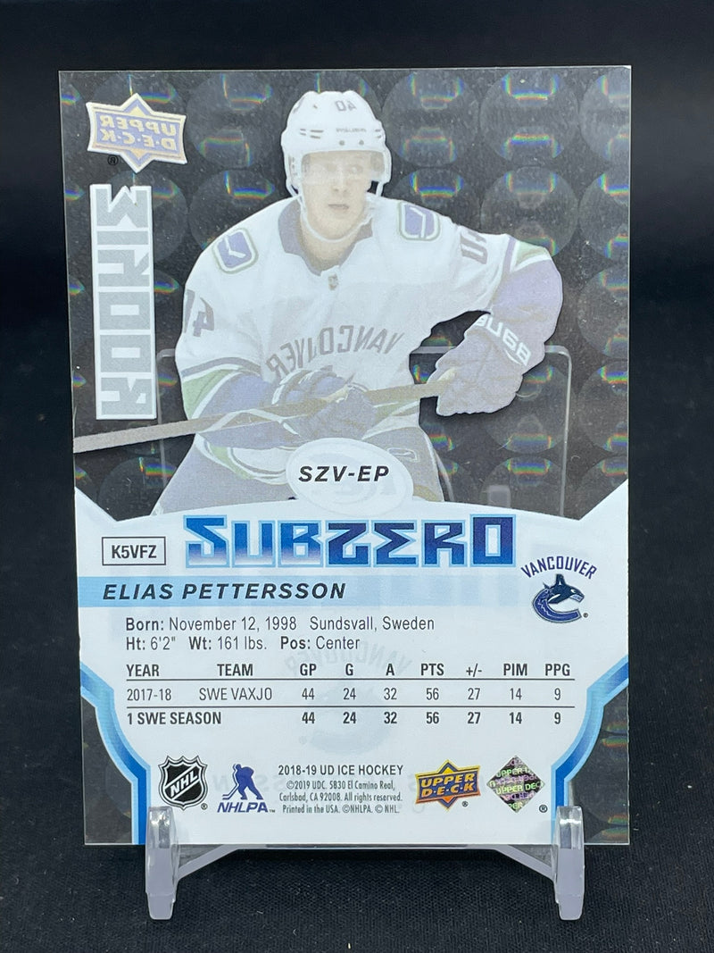 2018 UPPER DECK ICE - SUBZERO ROOKIE - E. PETTERSSON -