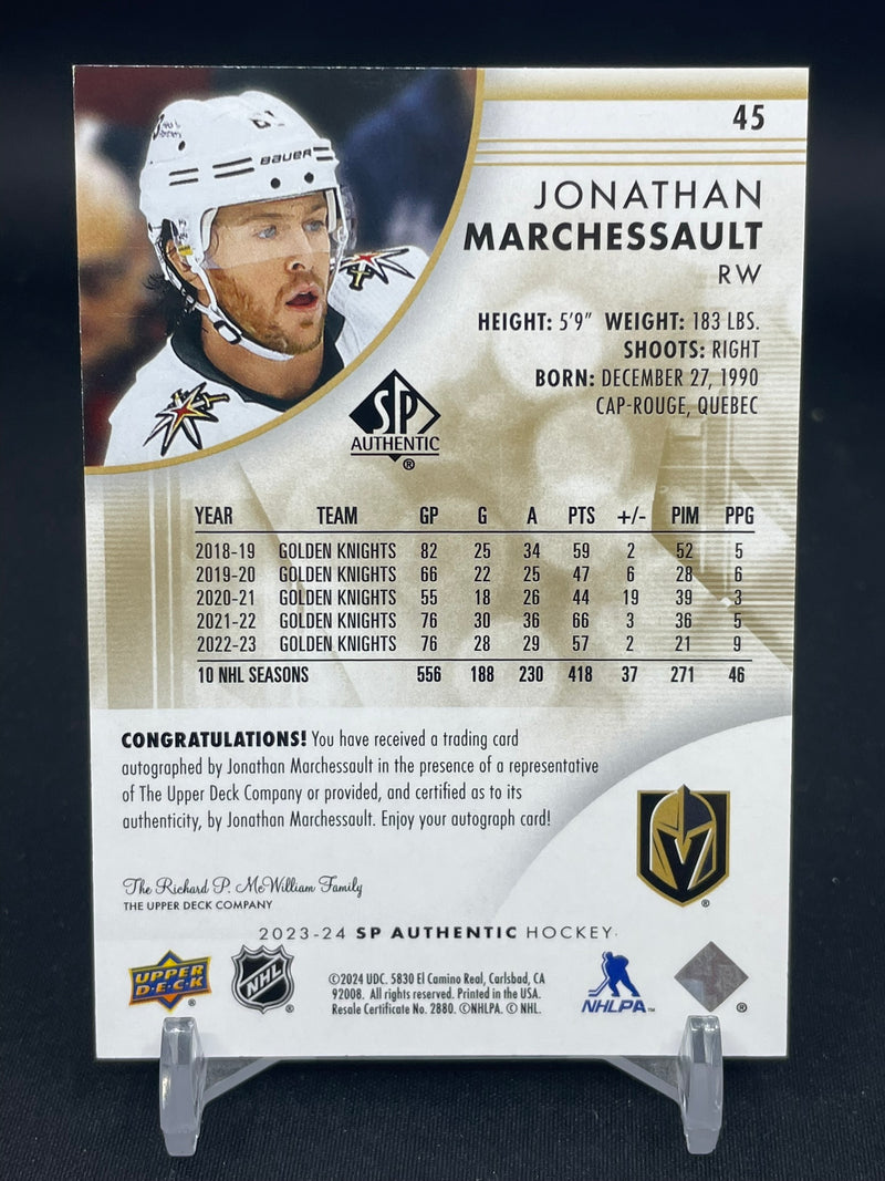 2023 UPPER DECK SP AUTHENTIC - LIMITED AUTO - J. MARCHESSAULT -