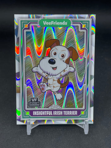 2025 TOPPS CHROME VEEFRIENDS - RAYWAVE REFRACTOR - INSIGHTFUL IRISH TERRIER - #58 - #'D/199