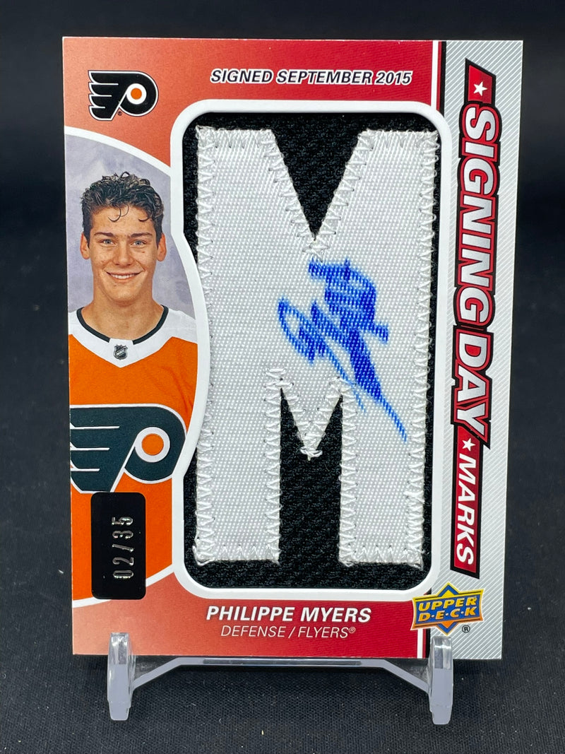 2019 UPPER DECK SP GAME USED - SIGNING DAY MARKS - P. MYERS - #SDM-PM - #'D/35 - RELIC - AUTOGRAPH
