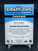 2019 UPPER DECK SP GAME USED - DRAFT DAY MARKS - J. FARABEE - #DDM-JF - #'D/35 - RELIC - AUTOGRAPH