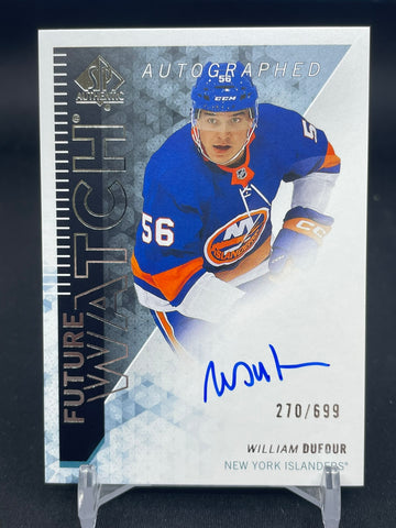 2023 UPPER DECK SP AUTHENTIC - RETRO FUTURE WATCH AUTO - W. DUFOUR - #RFWA-DU - #'D/699 - AUTOGRAPH - RC