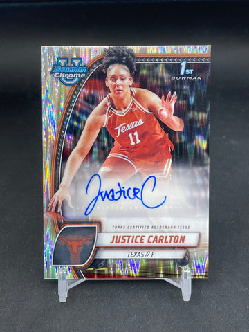 2024 TOPPS BOWMAN CHROME - STEALTH - 1ST BOWMAN - J. CARLTON - #38 - AUTOGRAPH