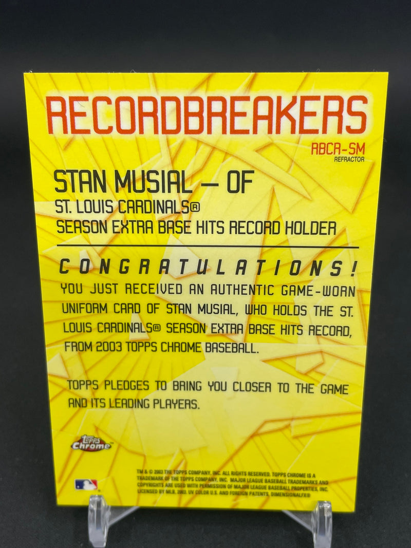 2003 TOPPS CHROME - RECORD BREAKERS - S. MUSIAL -