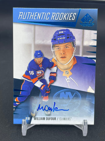 2023 UPPER DECK SP GAME USED - AUTHENTIC ROOKIES - W. DUFOUR - #256 - AUTOGRAPH
