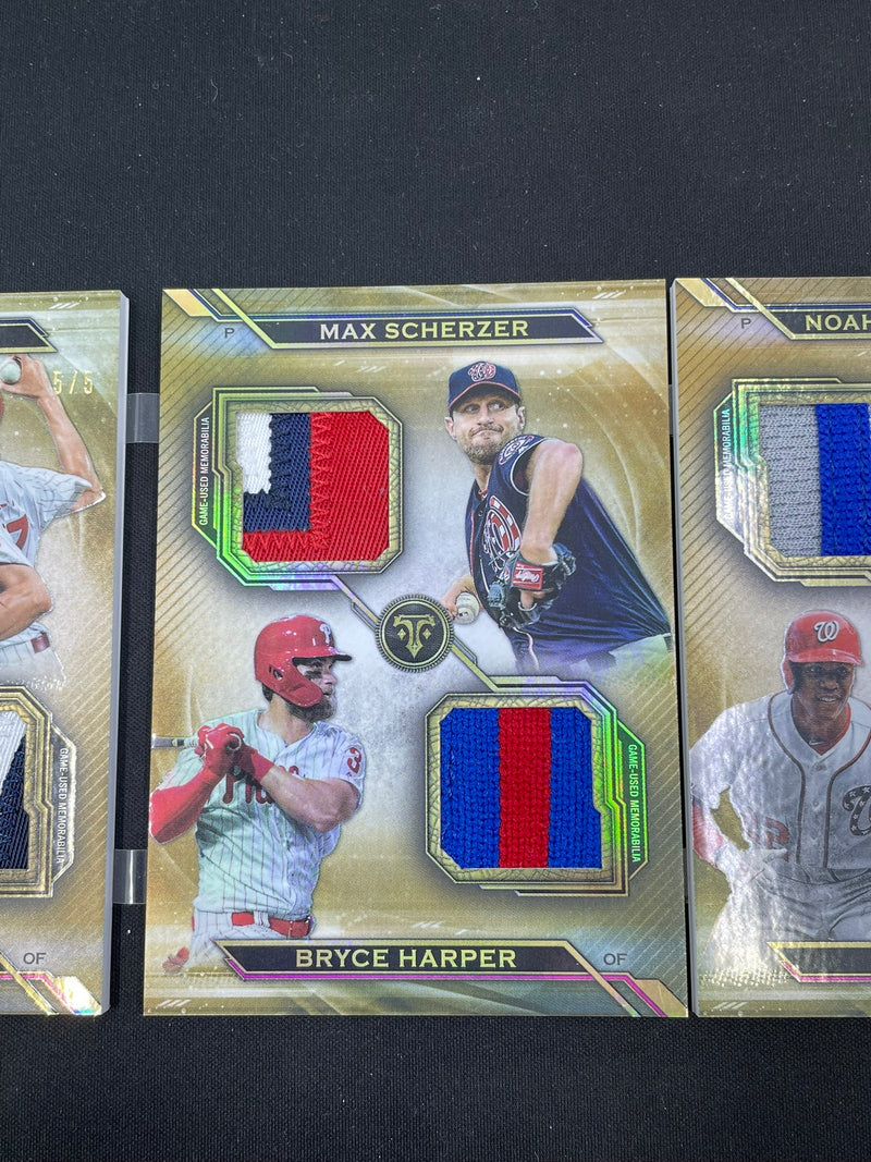 2019 TOPPS TRIPLE THREADS - DECA THREADS RELIC COMBO - 10X RELIC 5 CARD BOOKLET - #DARCB-9 - #'D/5