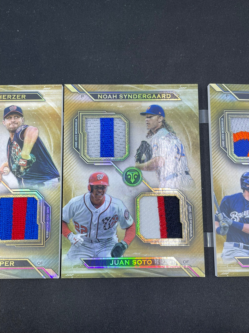 2019 TOPPS TRIPLE THREADS - DECA THREADS RELIC COMBO - 10X RELIC 5 CARD BOOKLET - #DARCB-9 - #'D/5