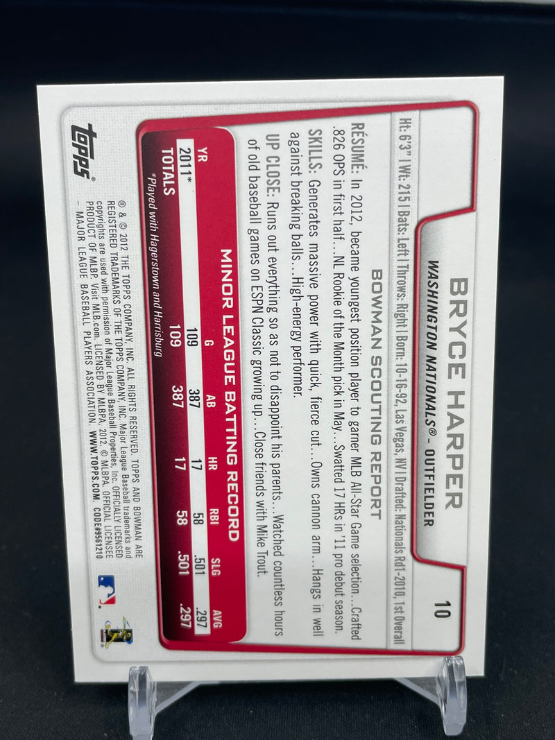 2012 TOPPS BOWMAN - B. HARPER -