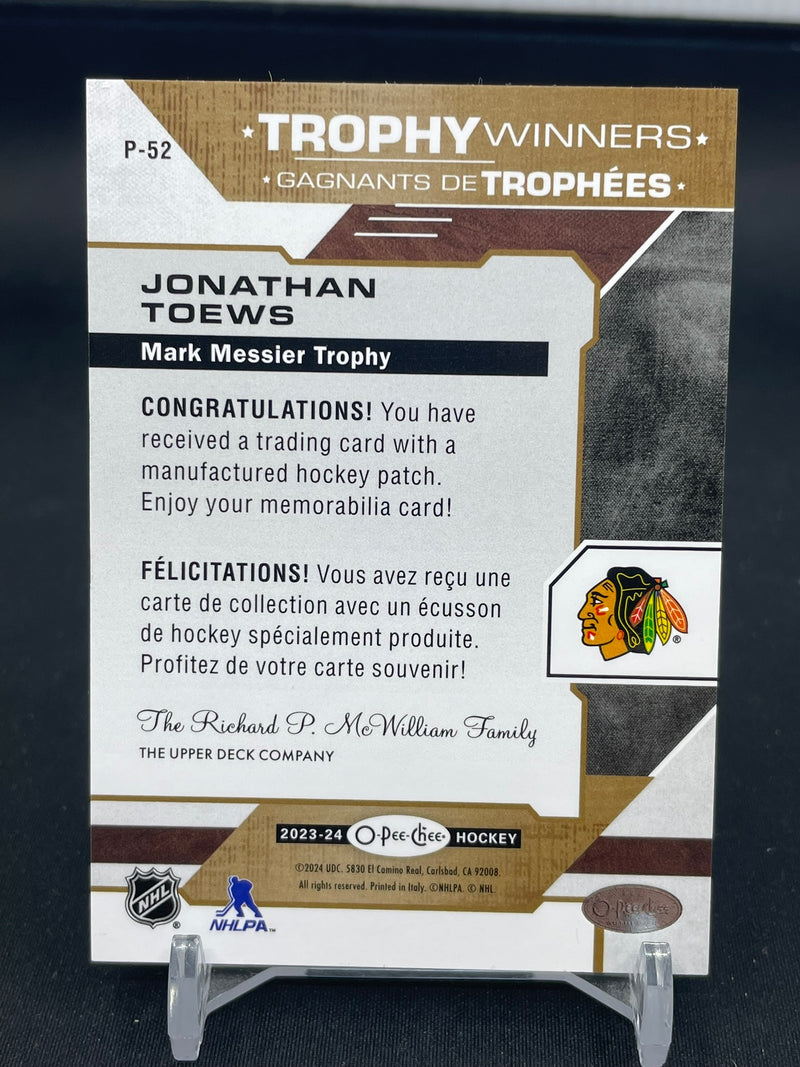 2023 UPPER DECK O-PEE-CHEE - TROPHY WINNERS - J. TOEWS -