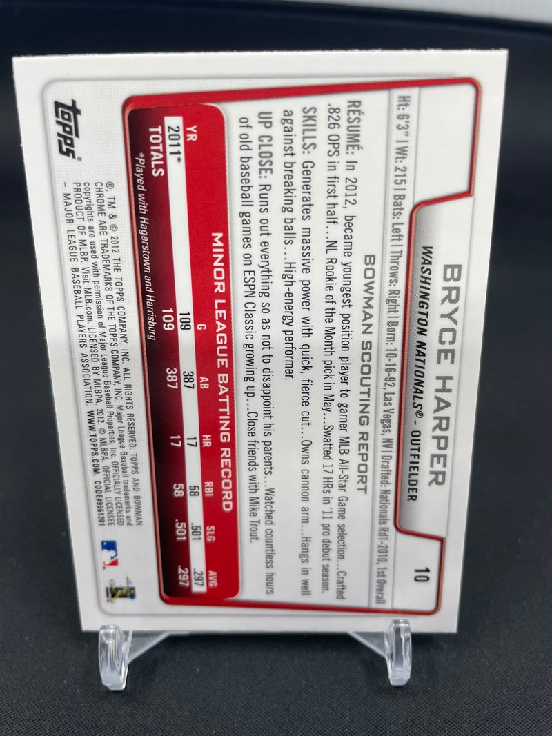 2012 TOPPS BOWMAN CHROME - B. HARPER -