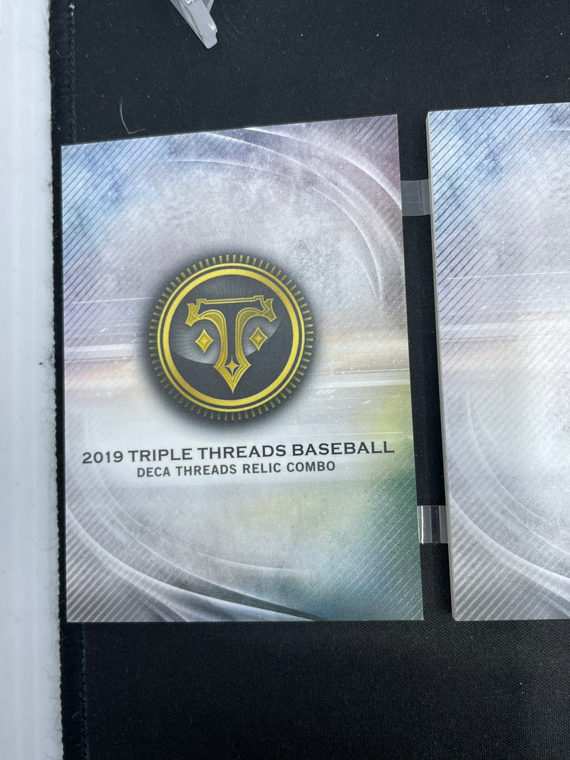 2019 TOPPS TRIPLE THREADS - DECA THREADS RELIC COMBO - 10X RELIC 5 CARD BOOKLET - #DARCB-9 - #'D/5
