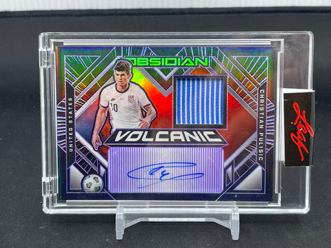 2021 PANINI OBSIDIAN - VOLCANIC - C. PULISIC - #VM-CP - #'D/25 - RELIC - AUTOGRAPH