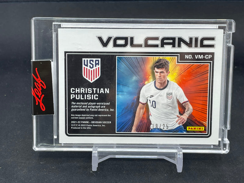 2021 PANINI OBSIDIAN - VOLCANIC - C. PULISIC - #VM-CP - #'D/25 - RELIC - AUTOGRAPH