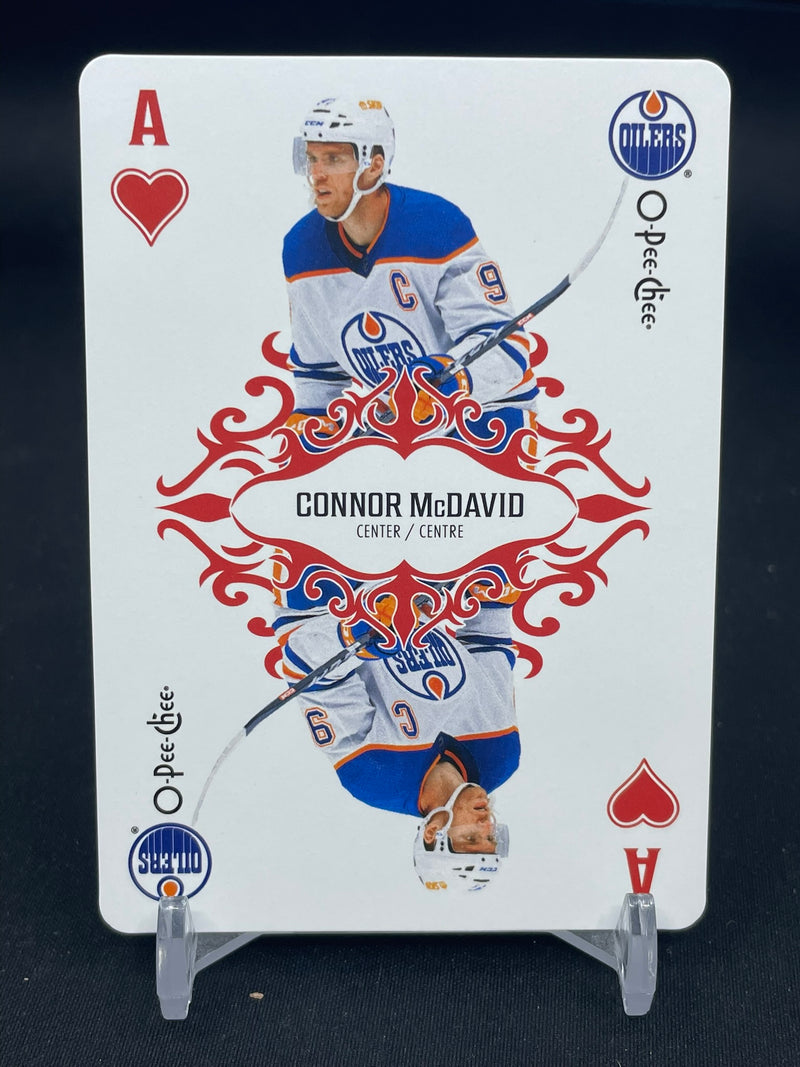 2023 UPPER DECK O-PEE-CHEE - PLAYING CARD ACE OF HEARTS - C. MCDAVID -