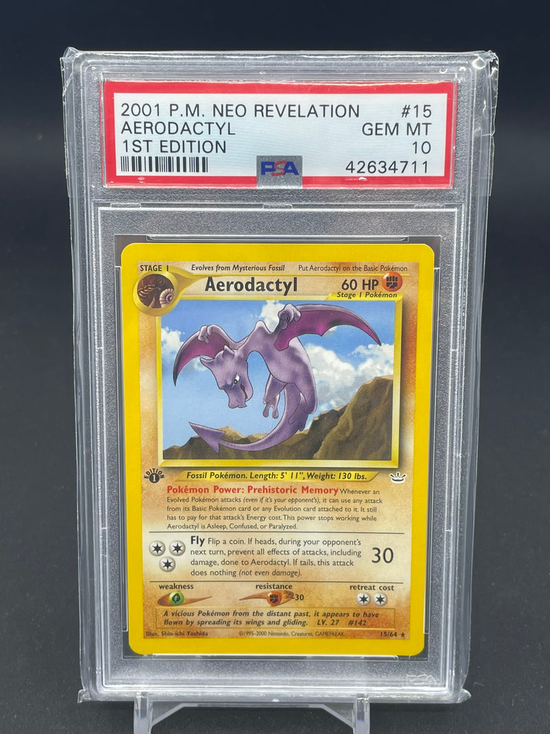 POKEMON - NEO REVELATION 1ST EDITION - AERODACTYL -