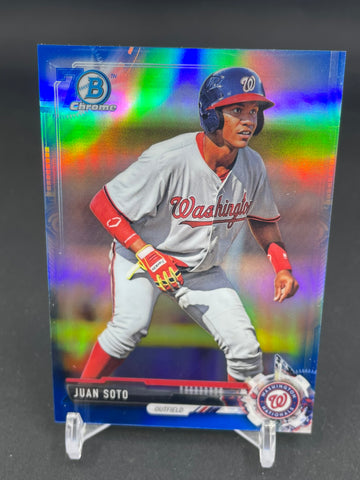 2017 TOPPS BOWMAN CHROME - 70TH BLUE REFRACTOR - J. SOTO - #BDC-162 - #'D/200
