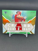 2018 TOPPS TRIPLE THREADS - GREEN - M. TROUT - #TTR-MT1 - #'D/18 - RELIC