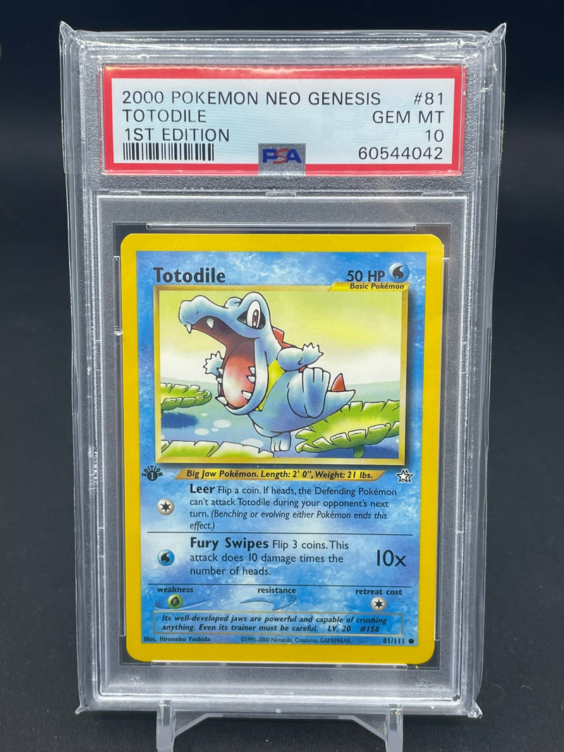 POKEMON - NEO GENESIS 1ST EDITION - TOTODILE -