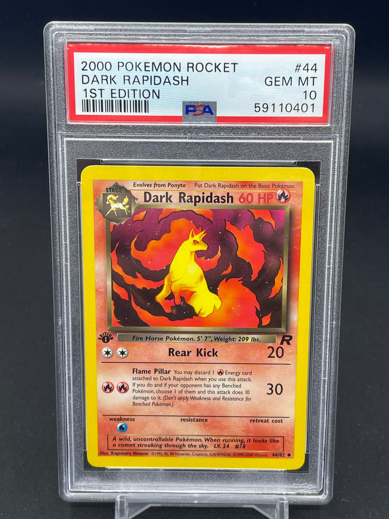 POKEMON - ROCKET 1ST EDITION - DARK RAPIDASH -