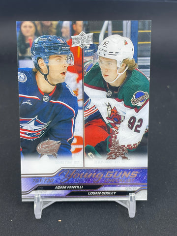 2023 UPPER DECK EXTENDED SERIES - CLEAR CUT - YOUNG GUNS CHECKLIST - A. FANTILLI / L. COOLEY - #730 - RC