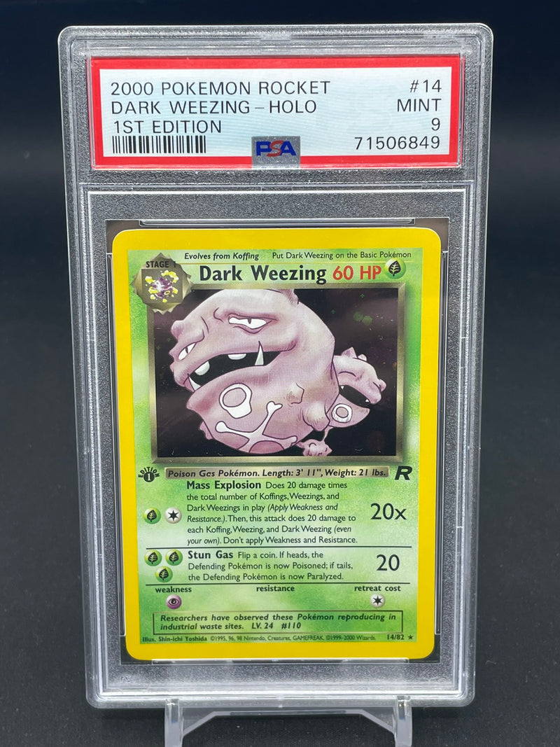 POKEMON - ROCKET 1ST EDITION - DARK WEEZING - HOLO -