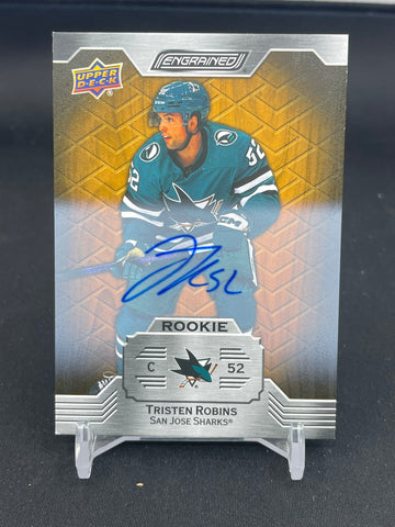 2023 UPPER DECK ENGRAINED - ROOKIE - T. ROBINS - #129 - AUTOGRAPH - RC
