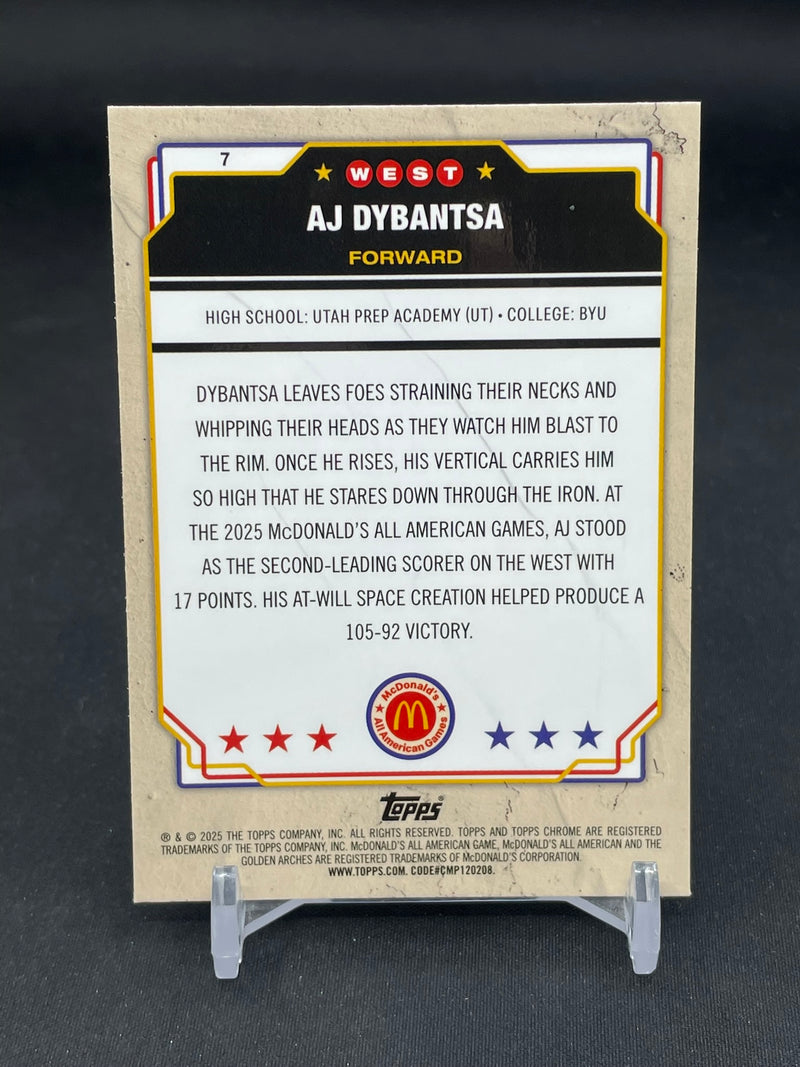 2025 TOPPS CHROME MCDONALDS - A. DYBANTSA -