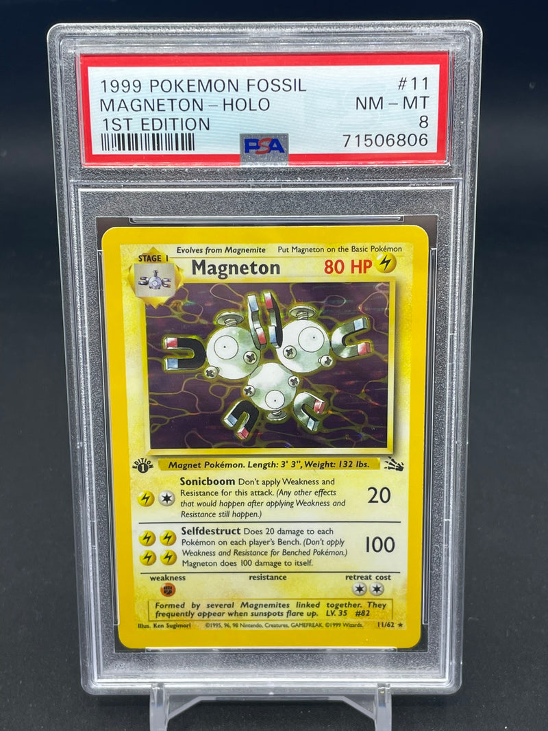 POKEMON - FOSSIL 1ST EDITION - MAGNETON - HOLO -