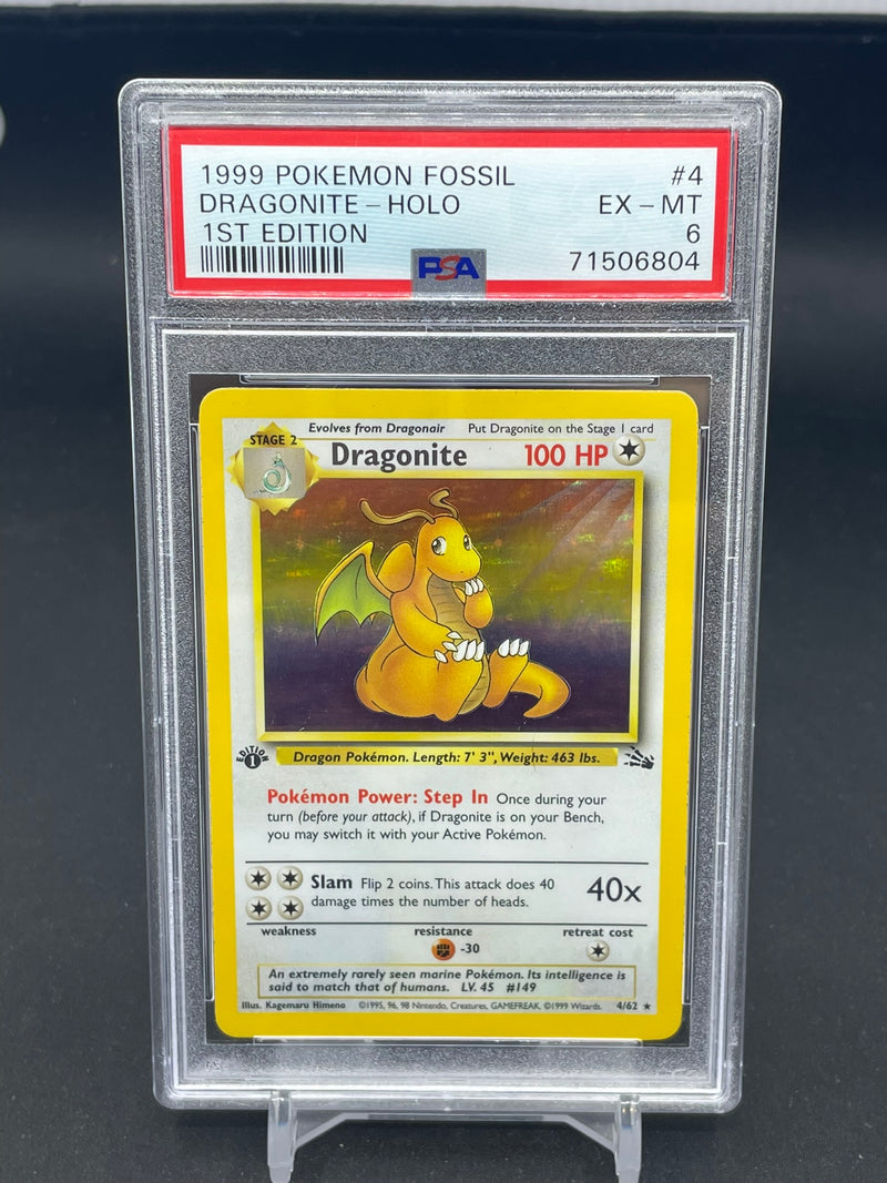 POKEMON - FOSSIL 1ST EDITION - DRAGONITE - HOLO -