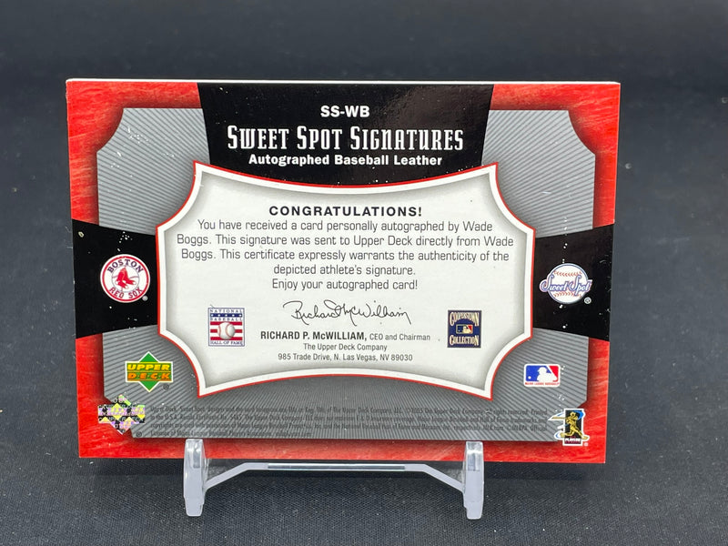 2005 UPPER DECK SWEET SPOT - SIGNATURES - W. BOGGS - #SS-WB - #'D/175 - AUTOGRAPH
