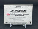 2019 TOPPS SERIES TWO - GOLDEN ANNIVERSARY MLB SILHOUETTED BATTER LOGO PATCH - J. VOTTO - #GAP-JVO - #'D/5 - RELIC - AUTOGRAPH