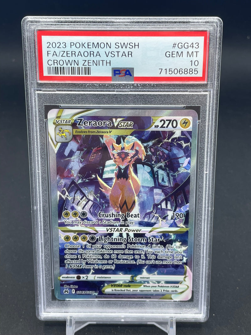 POKEMON - CROWN ZENITH - ZERAORA VSTAR - FULL ART -