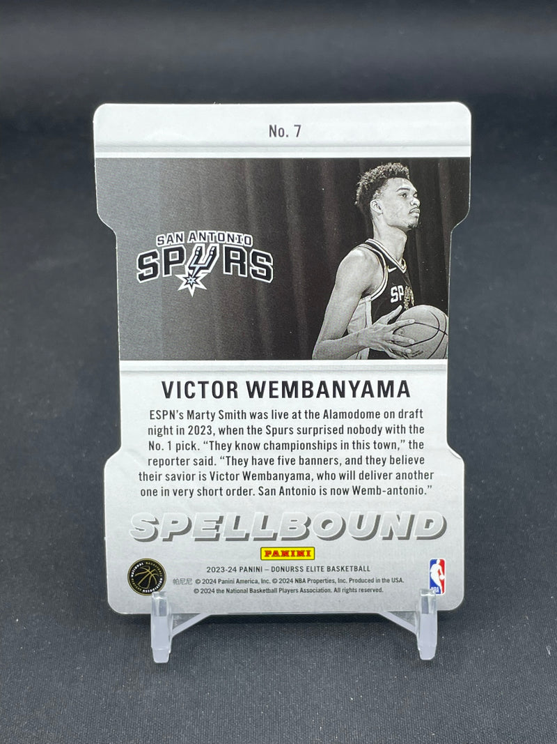 2023 PANINI DORUSS ELITE - ORANGE DIE-CUT - SPELLBOUND - V. WEMBANYAMA -
