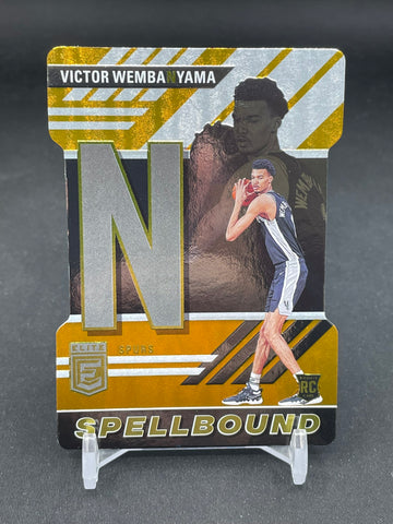2023 PANINI DORUSS ELITE - ORANGE DIE-CUT - SPELLBOUND - V. WEMBANYAMA - #6 - RC