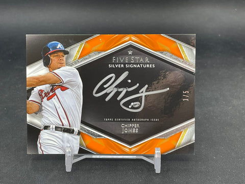 2019 TOPPS FIVE STAR - ORANGE - SILVER SIGNATURES - C. JONES - #SS-CJ - #'D/5 - AUTOGRAPH