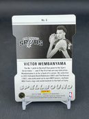 2023 PANINI DORUSS ELITE - ORANGE DIE-CUT - SPELLBOUND - V. WEMBANYAMA -