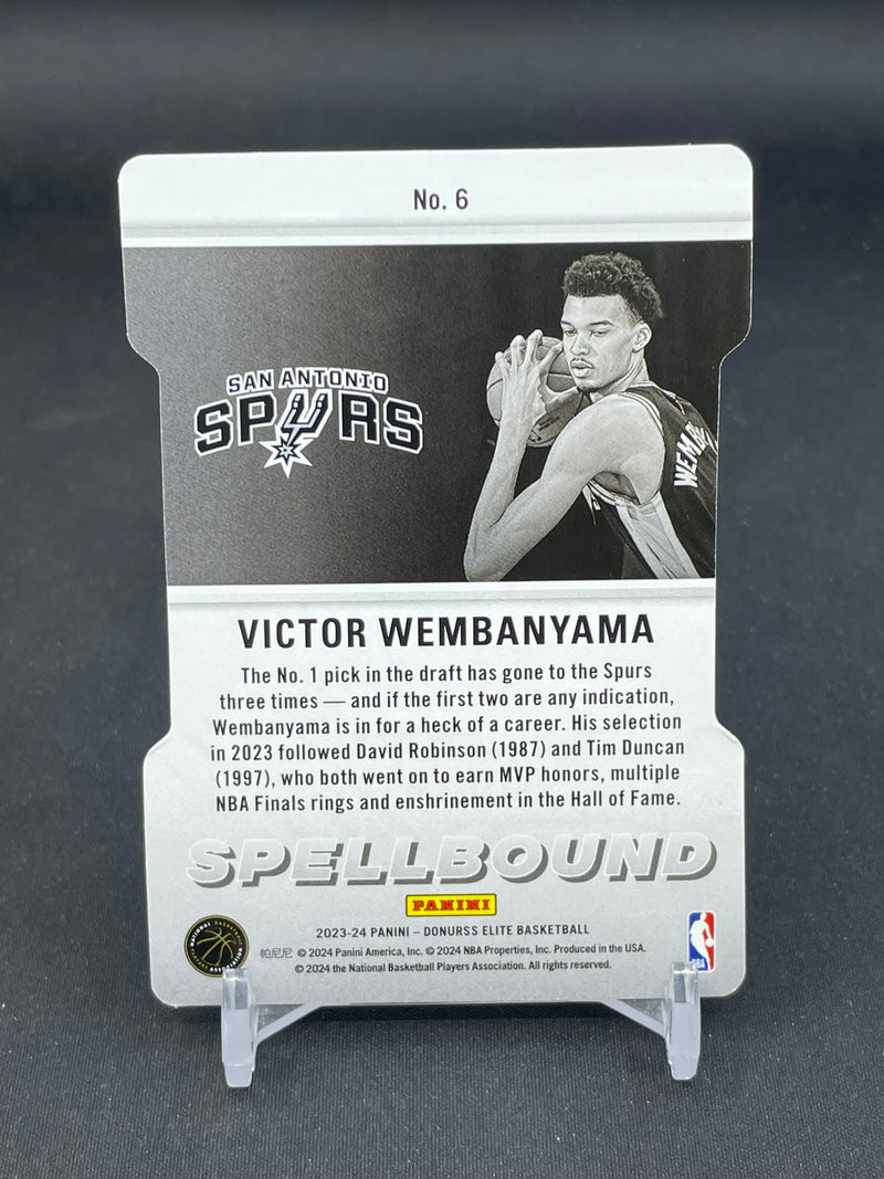 2023 PANINI DORUSS ELITE - ORANGE DIE-CUT - SPELLBOUND - V. WEMBANYAMA -
