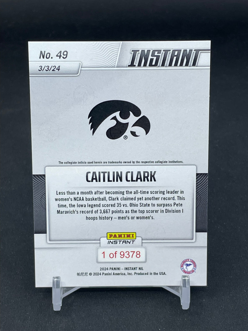 2024 PANINI INSANT - C. CLARK - #49 - #'D/9378 - RC