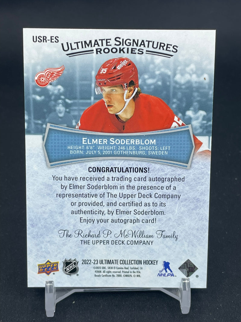 2022 UPPER DECK ULTIMATE COLLECTION - ULTIMATE SIGNATURE ROOKIES - E. SODERBLOM -