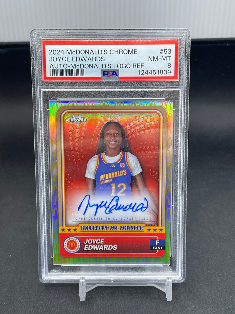 2024 TOPPS CHROME MCDONALD'S - LOGO REFRACTOR - J. EDWARDS -