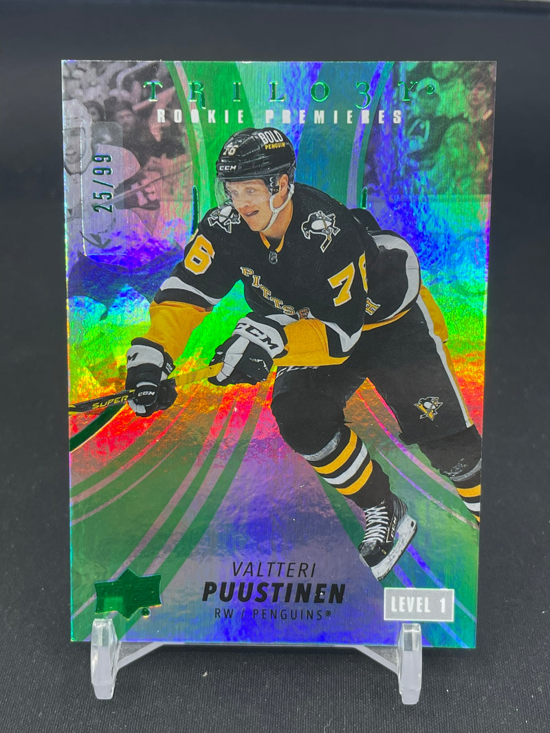 2022 UPPER DECK TRILOGY - GREEN - ROOKIE PREMIERES - V. PUUSTINEN - #116 - #'D/99 - RC