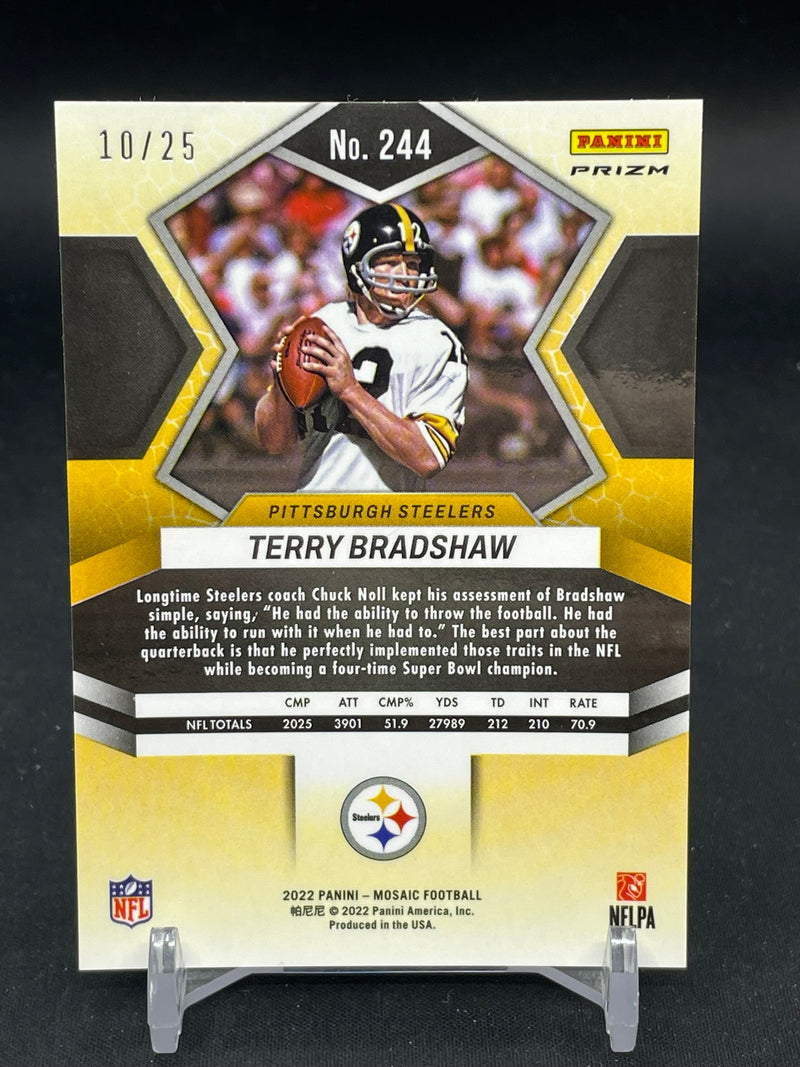 2022 PANINI MOSAIC - GOLD MOSAIC PRIZM - T. BRADSHAW - #244 - #'D/25