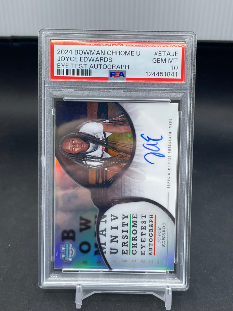 2024 TOPPS BOWMAN CHROME UNIVERSITY - EYE TEST AUTOGRAPH - J. EDWARDS -