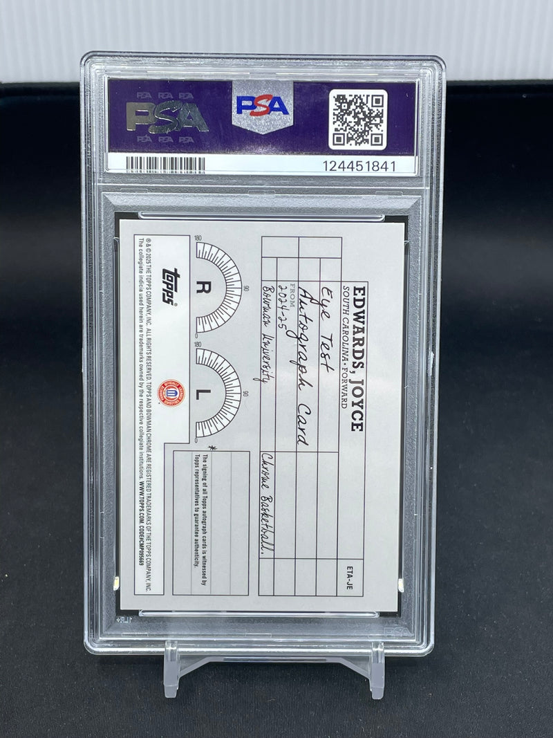 2024 TOPPS BOWMAN CHROME UNIVERSITY - EYE TEST AUTOGRAPH - J. EDWARDS -