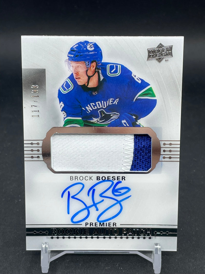 2017 UPPER DECK PREMIER - ROOKIE AUTO PATCH - B. BOESER - #AR-BB - #'D/199 - RELIC - AUTOGRAPH - RC