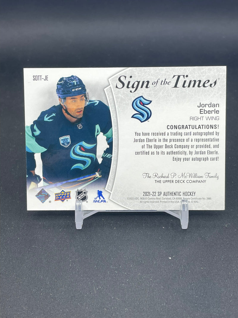2021 UPPER DECK SP AUTHENTIC - SIGN OF THE TIMES - J. EBERLE -