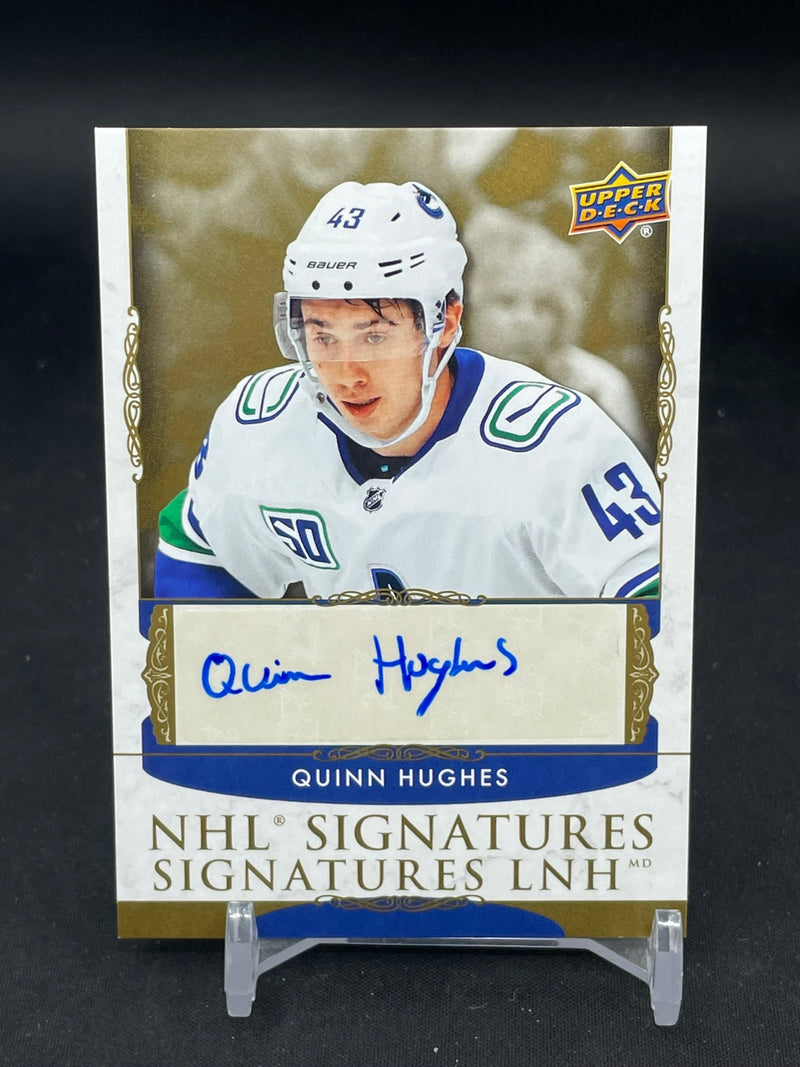 2020 UPPER DECK TIM HORTONS - NHL SIGNATURES - Q. HUGHES -