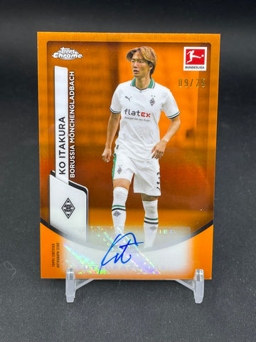 2023 TOPPS CHROME - ORANGE REFRACTOR - K. ITAKURA - #BCA-KI - #'D/25 - AUTOGRAPH